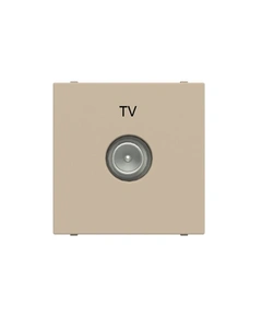Розетка TV индивидуальная, 2 мод. N2250.7 CV, Zenit цвет шампань