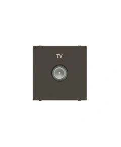 Розетка TV индивидуальная, 2 мод. N2250.7 AN, Zenit цвет антрацит